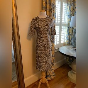 Anne Klein dress brown multi size 8